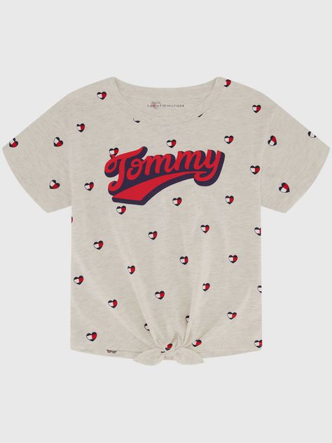 Polera Print De Corazones Gris Tommy Hilfiger-0