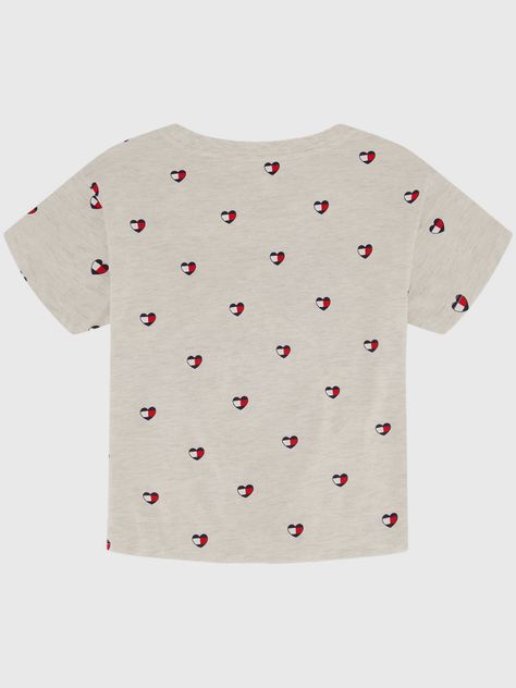 Polera Print De Corazones Gris Tommy Hilfiger-1