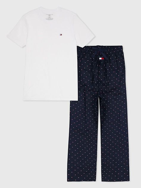 Set Pijama Con Logo Blanco Tommy Hilfiger-2