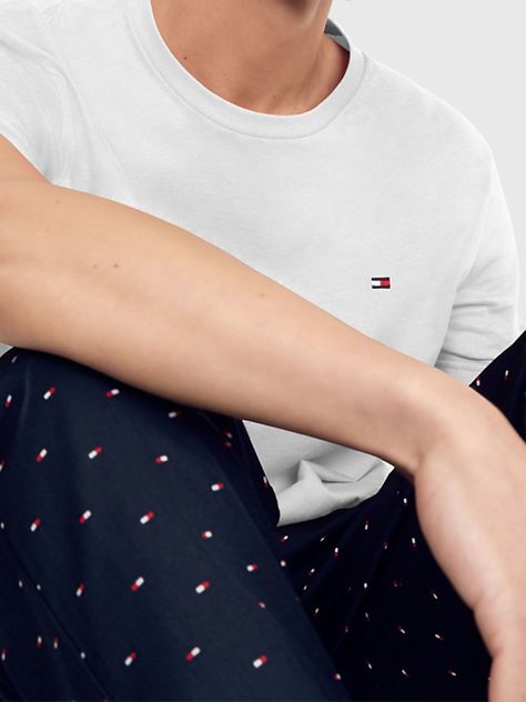 Set Pijama Con Logo Blanco Tommy Hilfiger-3