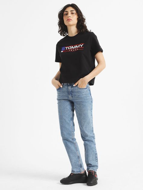 Polera Classic Modern Con Logo Negro Tommy Hilfiger-1