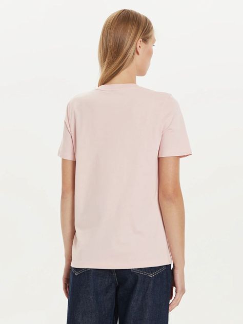 Polera Con Logo Gráfico Script Rosado Tommy Hilfiger-2