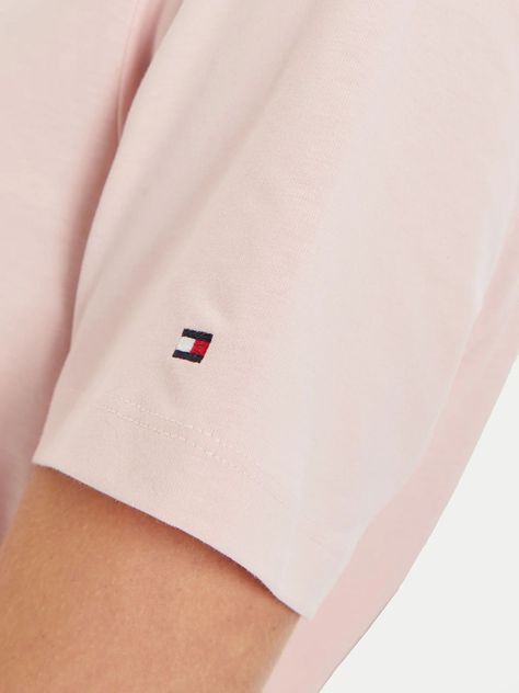 Polera Con Logo Gráfico Script Rosado Tommy Hilfiger-4
