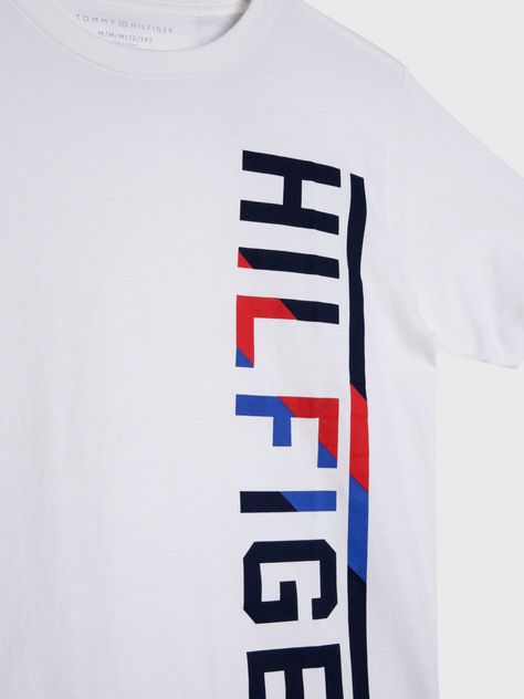 Polera De Niño Con Logo Bicolor Blanco Tommy Hilfiger-2