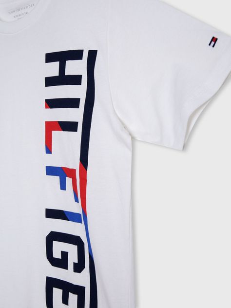 Polera De Niño Con Logo Bicolor Blanco Tommy Hilfiger-3