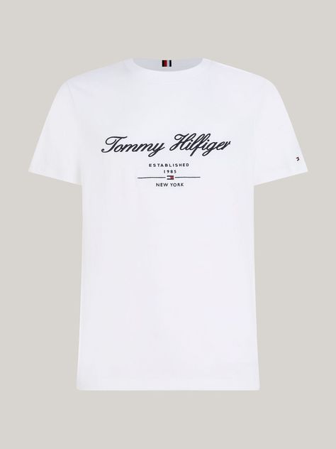 Polera Con Script Logo Blanco Tommy Hilfiger-4