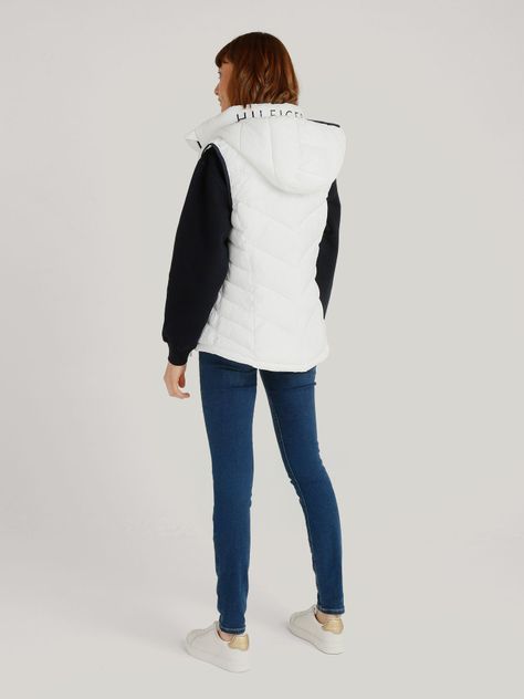 Parka Vest Light Weight Solid Blanco Tommy Hilfiger-2