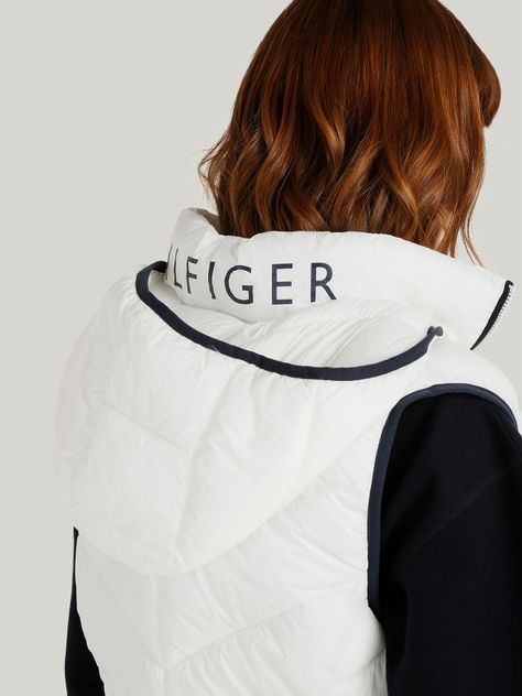 Parka Vest Light Weight Solid Blanco Tommy Hilfiger-3