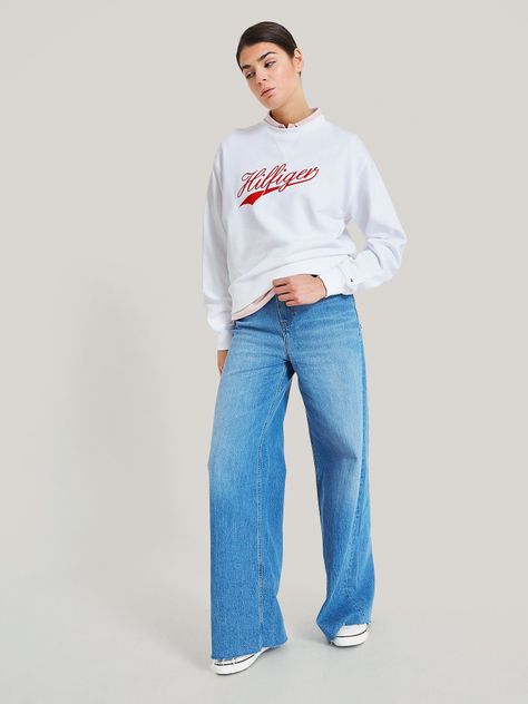 POLERÓN TERRY LOGO BLANCO TOMMY HILFIGER-1