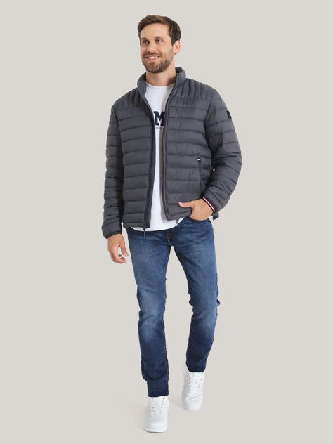 Parka Weight Quilted Gris Tommy Hilfiger-1