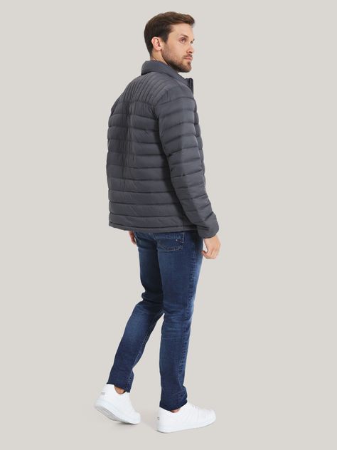 Parka Weight Quilted Gris Tommy Hilfiger-2