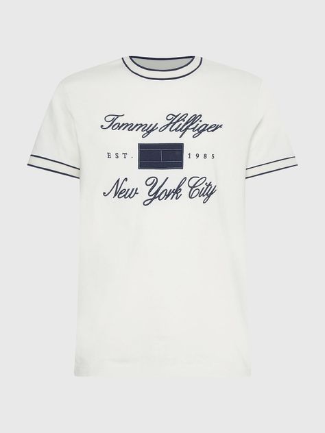 Polera Mixed Type Logo Blanco Tommy Hilfiger-4
