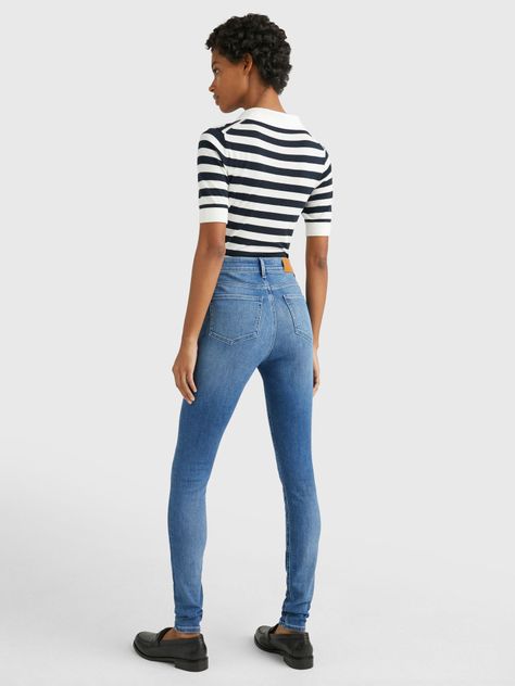Jeans Harlem Alto Super Skinny Azul Tommy Hilfiger-2