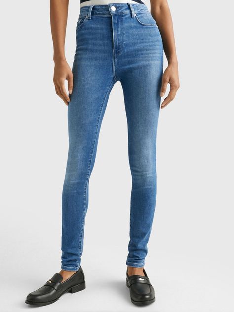 Jeans Harlem Alto Super Skinny Azul Tommy Hilfiger-0