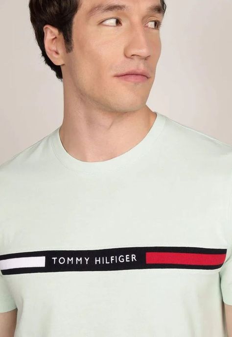 Polera Chest Insert Logo LZV Verde Tommy Hilfiger-3