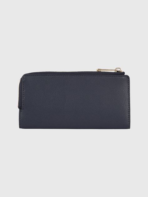 Billetera Monograma Con Cierre Azul Tommy Hilfiger-1