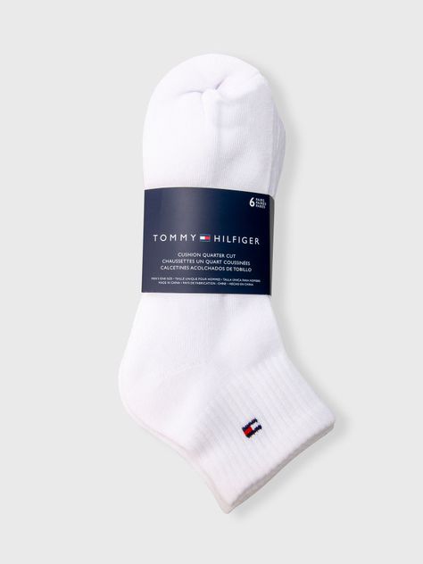 Pack De 6 Pares De Calcetines Athletic Quarter Blanco Tommy Hilfiger-2