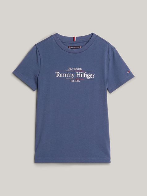 Polera C-Neck Con Logo Icon Azul Tommy Hilfiger-4