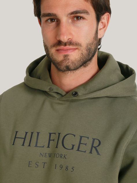 Polerón Hoodie Con Logo Verde Tommy Hilfiger-3