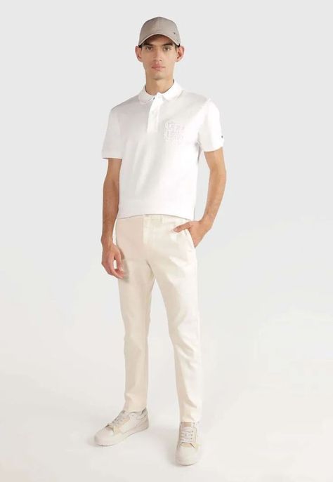 POLO REGULAR FIT MONOGRAM BLANCO YBR TOMMY HILFIGER-1
