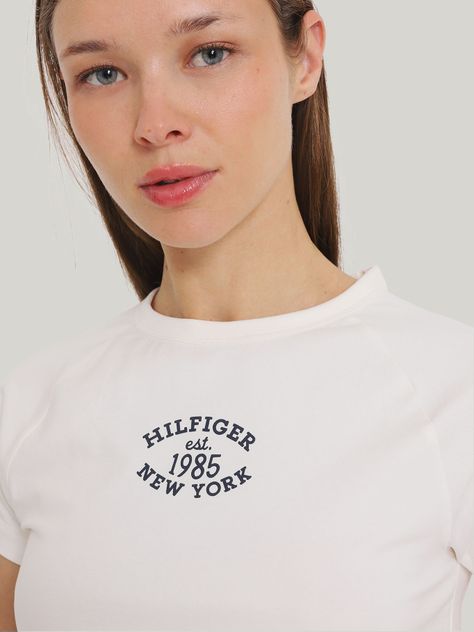 Polera Varsity Slim Fit Blanco Tommy Hilfiger-3