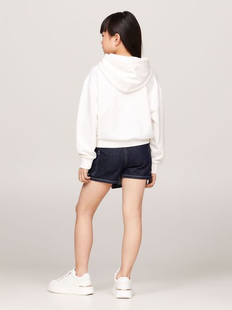 Polerón Hoodie Amplio Con Logo Blanco Tommy Hilfiger-2