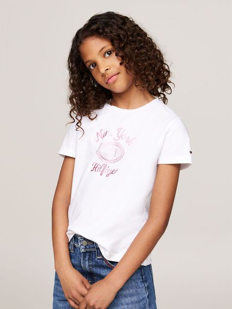 Polera Con Logo Metalizado Blanco Tommy Hilfiger-0