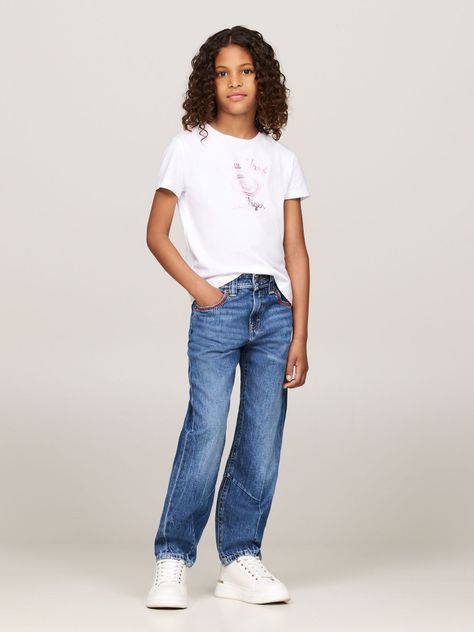 Polera Con Logo Metalizado Blanco Tommy Hilfiger-1