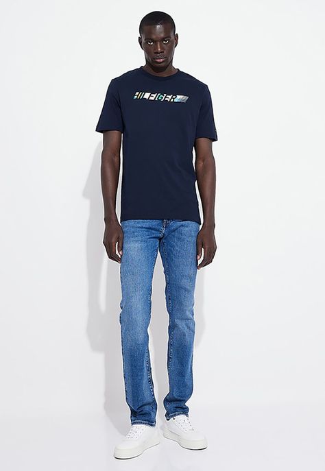 Polera Hombre Multicolor Azul Tommy Hilfiger-1