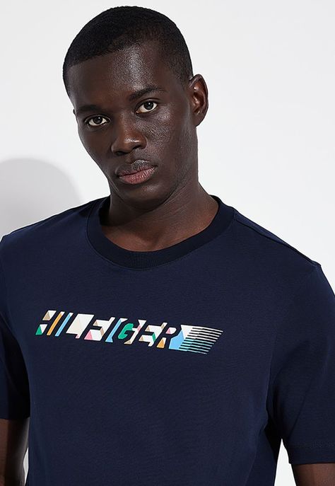 Polera Hombre Multicolor Azul Tommy Hilfiger-3