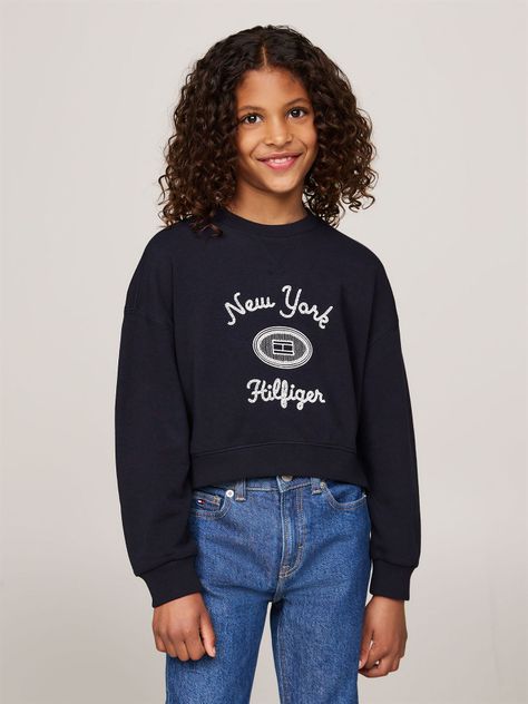 Sweater Con Logo Texturizado Azul Tommy Hilfiger-0