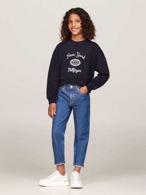 Sweater Con Logo Texturizado Azul Tommy Hilfiger-1