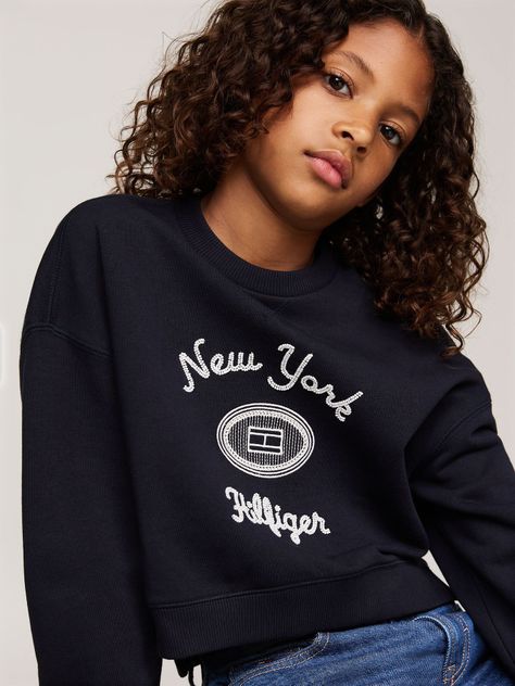 Sweater Con Logo Texturizado Azul Tommy Hilfiger-3