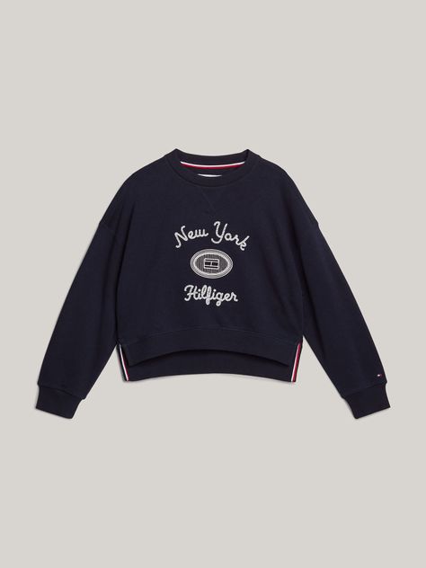 Sweater Con Logo Texturizado Azul Tommy Hilfiger-4