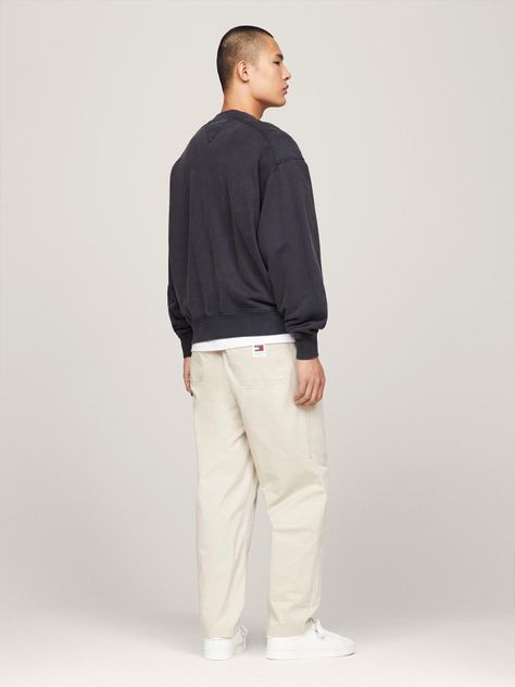 Polerón Relaxed Estilo Varsity Negro Tommy Jeans-2