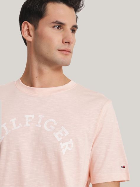 Polera Logo Arqueado Regular Fit Rosado Tommy Hilfiger-3