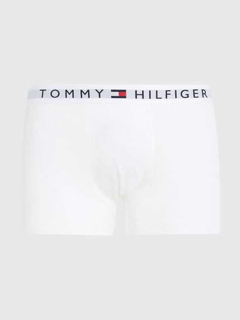 Trunk Solid Con Logo En La Cintura Blanco Tommy Hilfiger-0