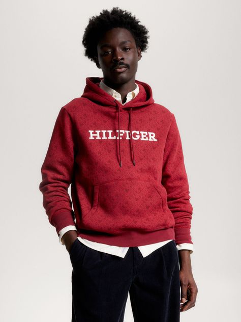 Polerón Hoodie Con Monogramas Rojo Tommy Hilfiger-0