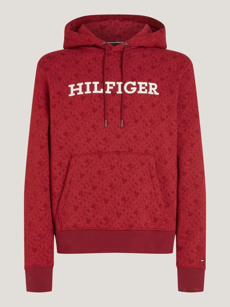 Polerón Hoodie Con Monogramas Rojo Tommy Hilfiger-4