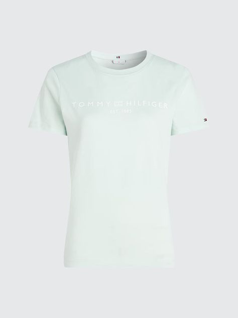 Polera Signature Con Logo Verde Tommy Hilfiger-4