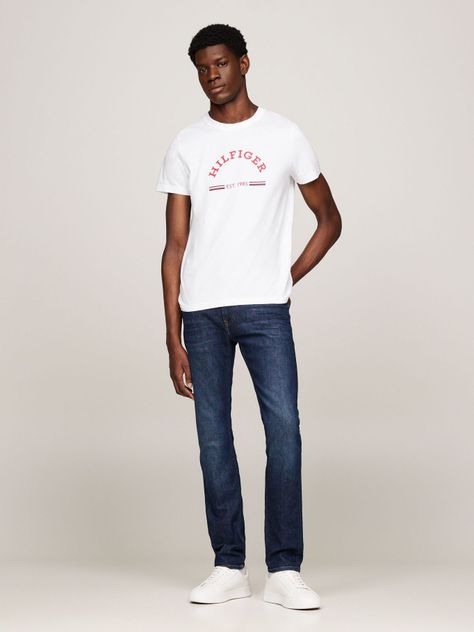 Polera Slim Fit Con Logo Blanco Tommy Hilfiger-1