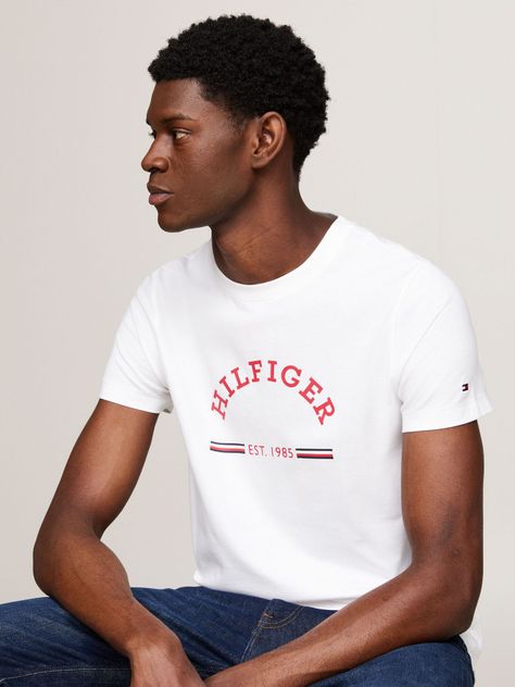 Polera Slim Fit Con Logo Blanco Tommy Hilfiger-3