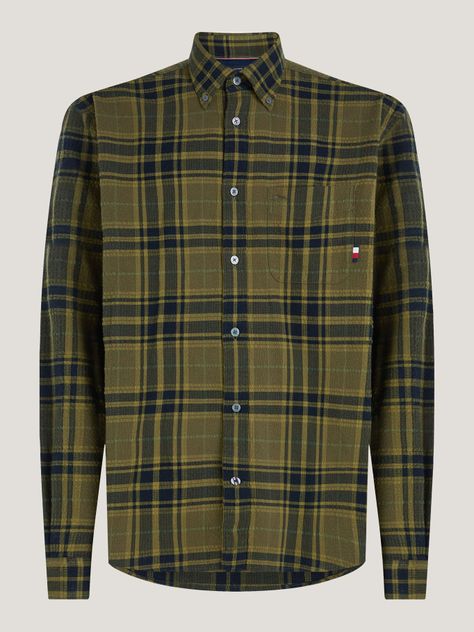 Camisa A Cuadros Escoceses Tonales Verde Tommy Hilfiger-4