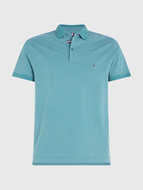 Polo Microestampada Slim Fit Verde Tommy Hilfiger-4