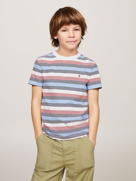 Polera A Rayas C-Neck Multicolor Tommy Hilfiger-0