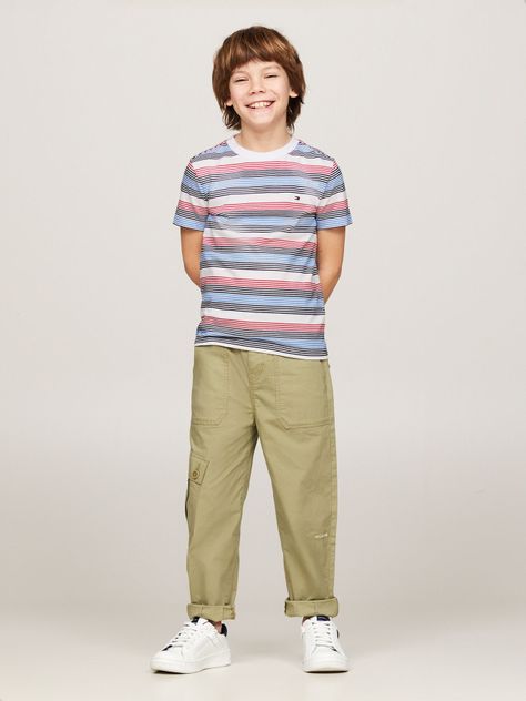 Polera A Rayas C-Neck Multicolor Tommy Hilfiger-1