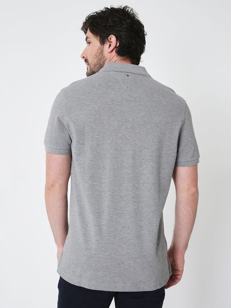 Polo Regular Fit Monotype Logo Gris Tommy Hilfiger-1