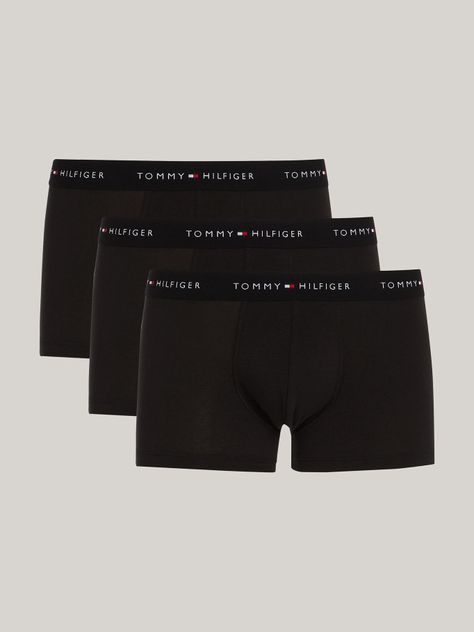 Pack De 3 Calzoncillos Trunk Negro Tommy Hilfiger-0