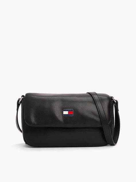 Bandolera Con Solapa Acolchada Negro Tommy Jeans-0