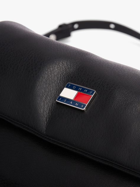 Bandolera Con Solapa Acolchada Negro Tommy Jeans-3